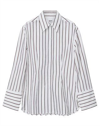 Julia Modern Stripe Rd Skjorte